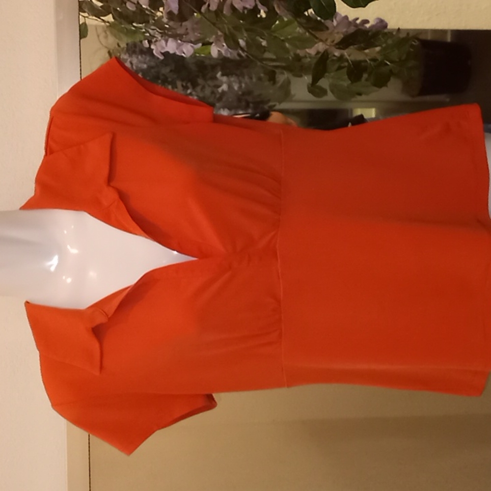 New York & Co Sexy Burnt Orange Top